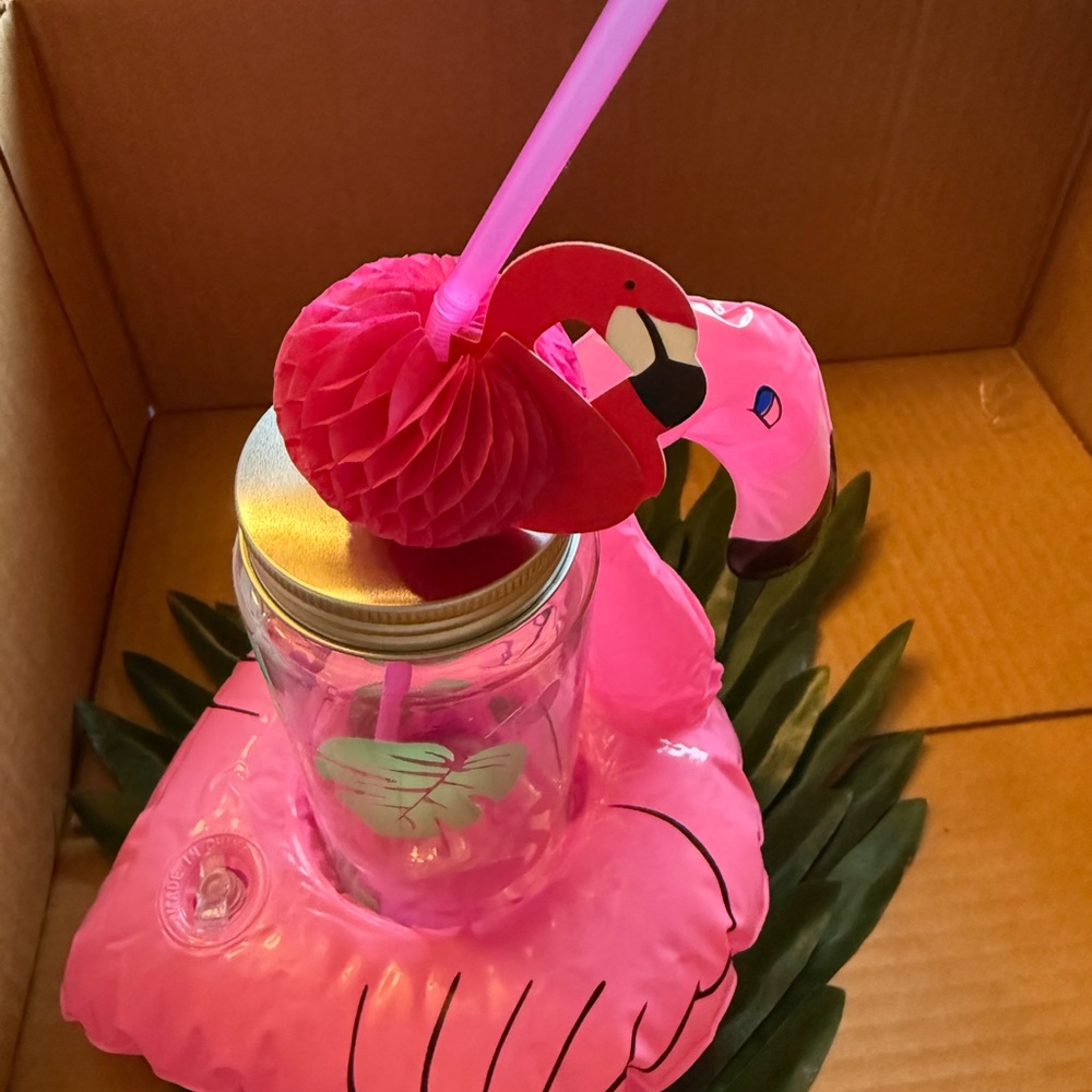Flamingo Party favors and 1st birthday decor